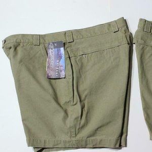 NEW Sportif Cotton Canvas Rugged Adventure Shorts Side & Zippered Pockets Sz 14